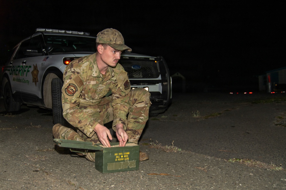 Beale EOD team safely disposes of Military Ordnance found in Mendocino County