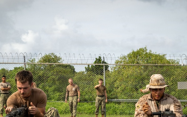 NMCB 133 trains on M2A1 .50 caliber machine guns