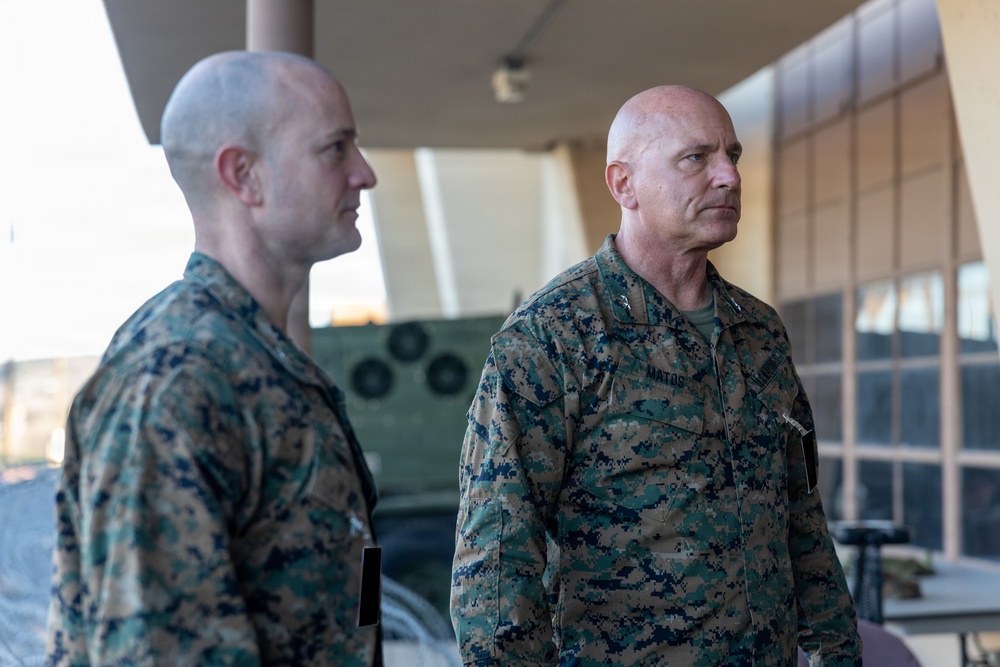 MARFORCYBER CG visits Marines during Steel Knight 25