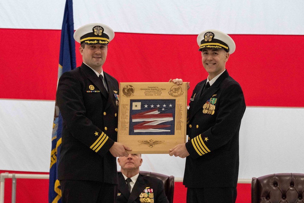 Unmanned Patrol Squadron 11 Conducts Establishment and Assumption of Command Ceremony