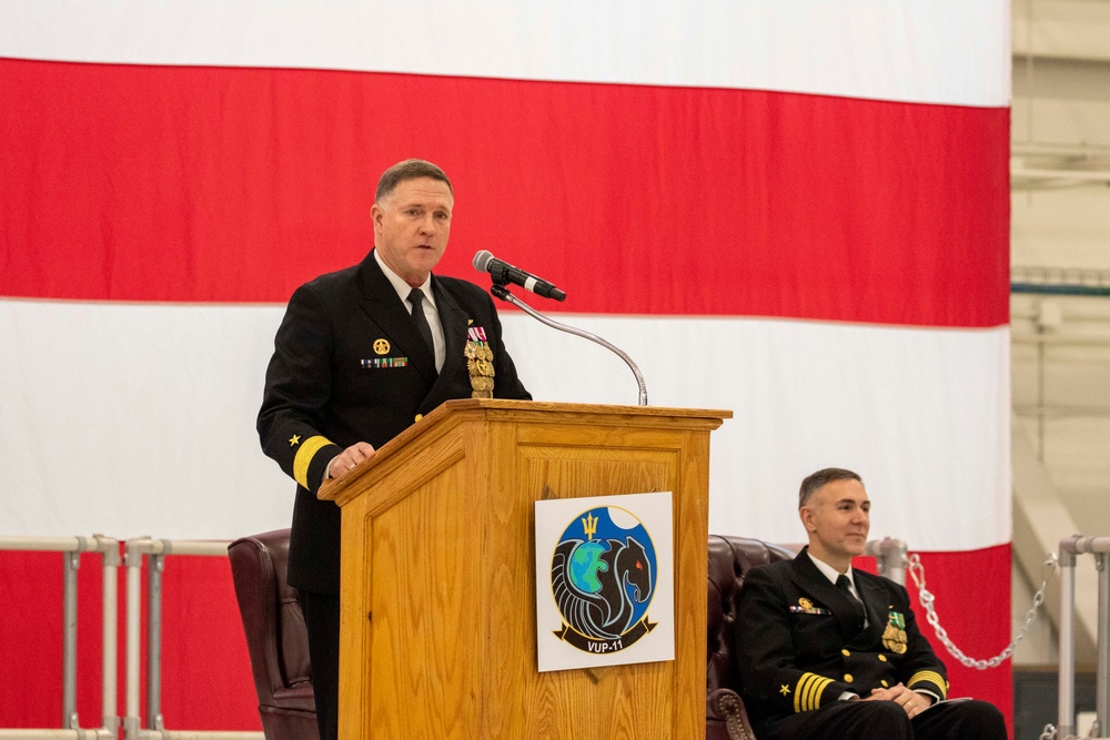Unmanned Patrol Squadron 11 Conducts Establishment and Assumption of Command Ceremony
