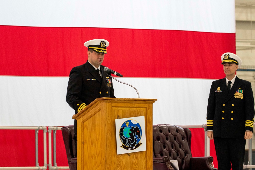 Unmanned Patrol Squadron 11 Conducts Establishment and Assumption of Command Ceremony