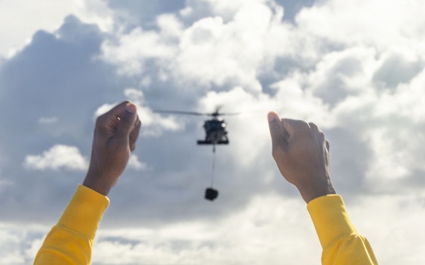 USS Milius (DDG 69) conducts flight operations