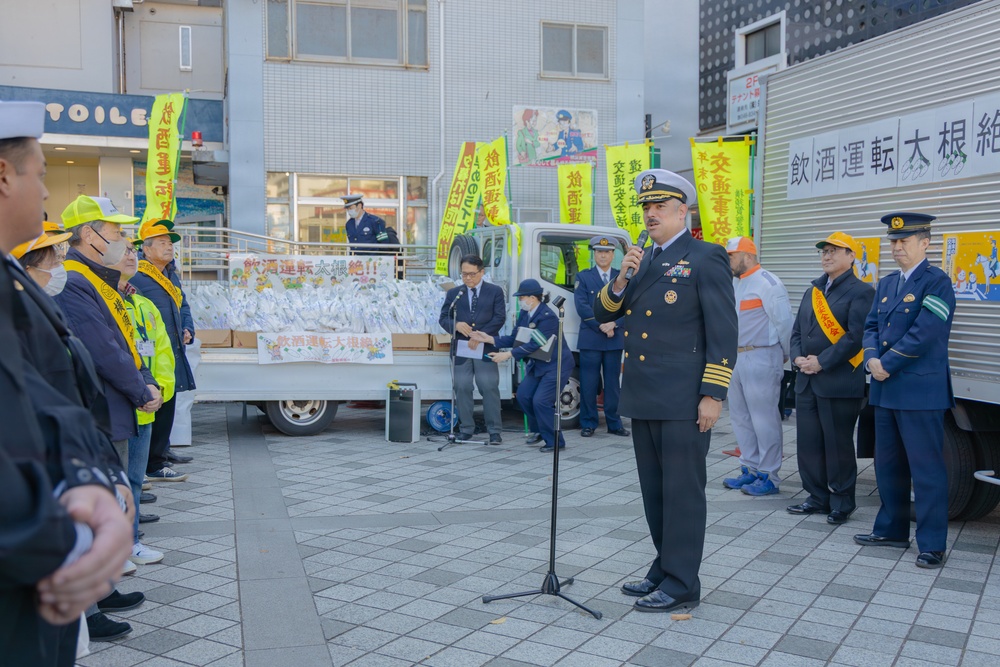 CFAY joins Yokosuka’s Year-End Traffic Safety Campaign