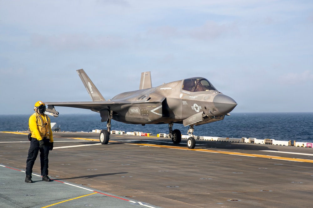 USS Tripoli Conducts Morning Flight Operations