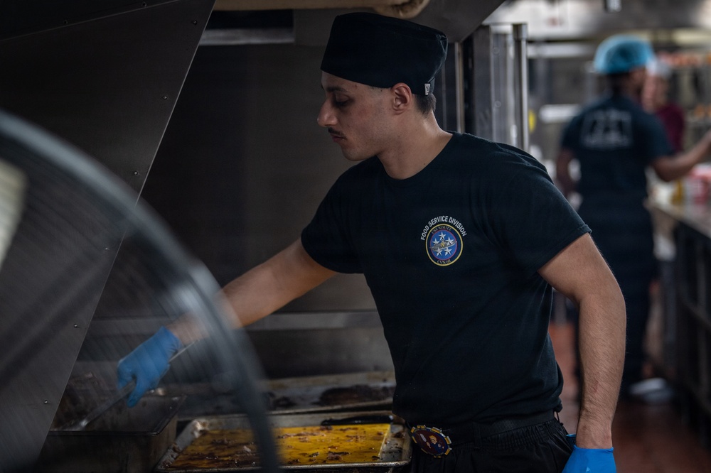 Sailor Prepares Dinner