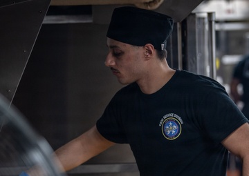 Sailor Prepares Dinner