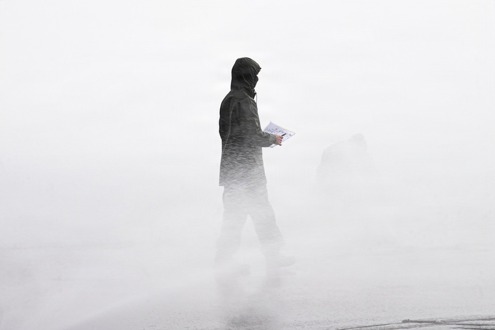 Nimitz Conducts a Counter Measure Wash Down