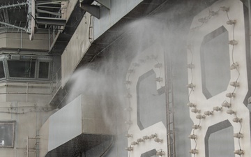 Nimitz Conducts a Counter Measure Wash Down