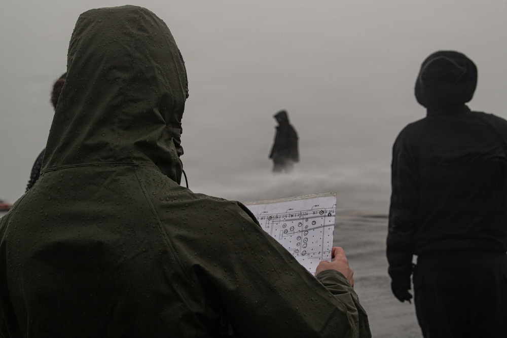 Nimitz Conducts a Counter Measure Wash Down