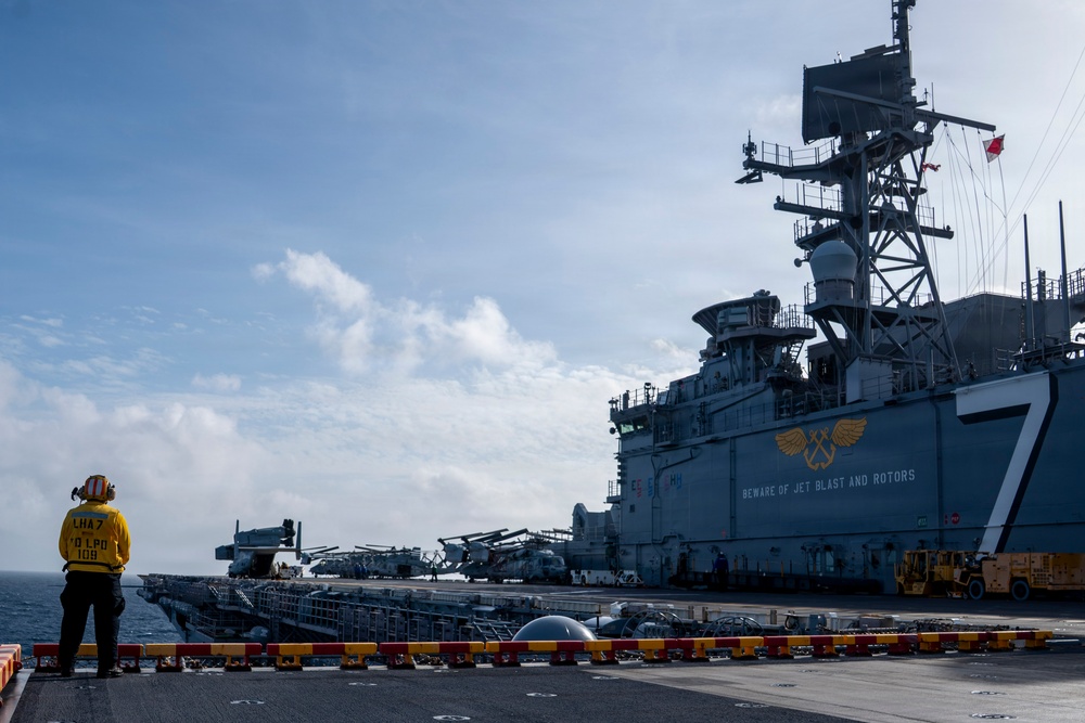 USS Tripoli Conducts Morning Flight Operations