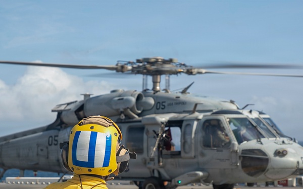 USS Tripoli Conducts Morning Flight Operations