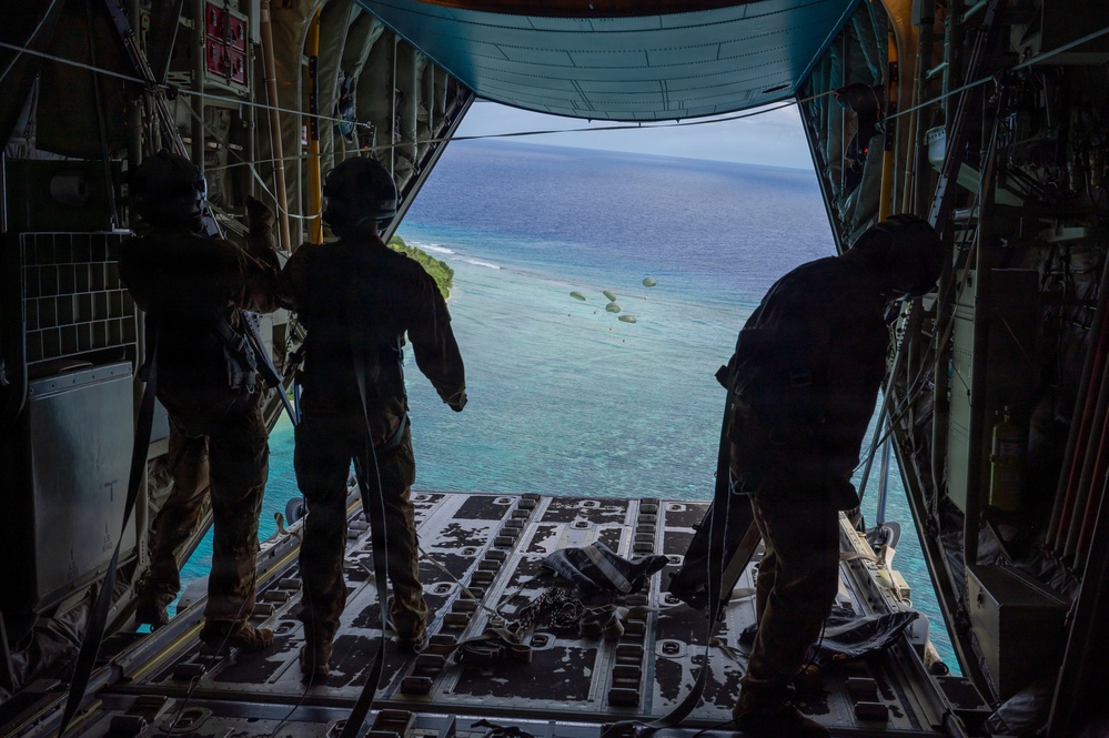 374 AEW Airmen bring holiday drops to islanders