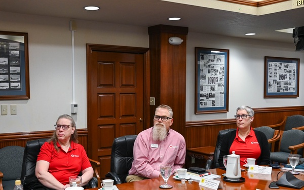 American Red Cross tours Kadena
