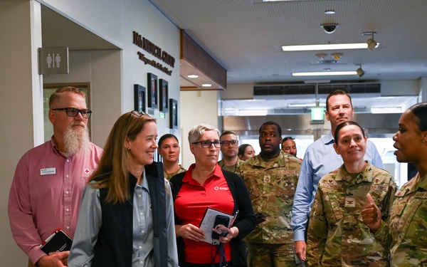 American Red Cross tours Kadena