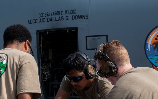 374 AEW maintainers ensure mission-ready aircraft during OCD25