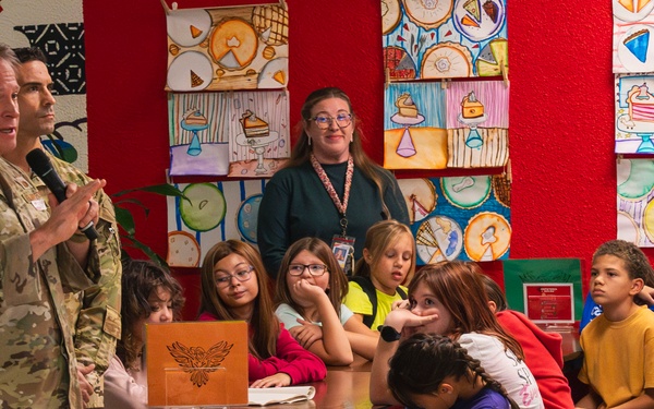 18th Wing leaders recognize Amelia Earhart students for community impact