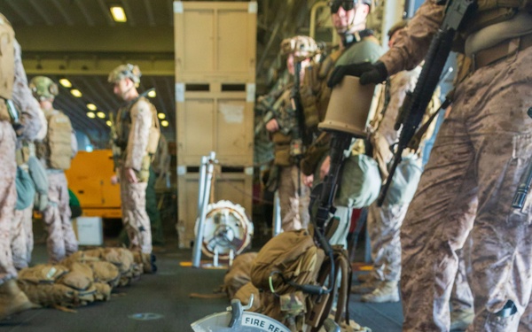 11th MEU Marines, Sailors conduct TRAP Drill