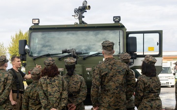 Kubasaki HS Marine Corps JROTC class tours MCAS Futenma