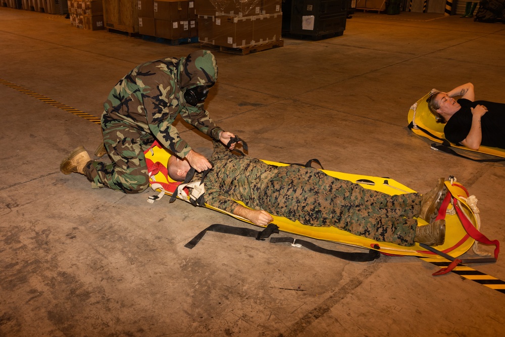Kubasaki HS Marine Corps JROTC class tours MCAS Futenma