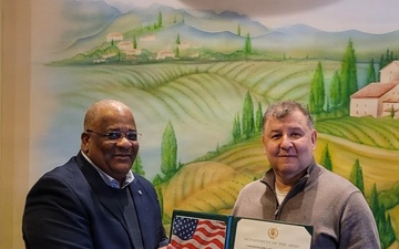 LRC Poland employee recognized for improving, increasing command supply discipline