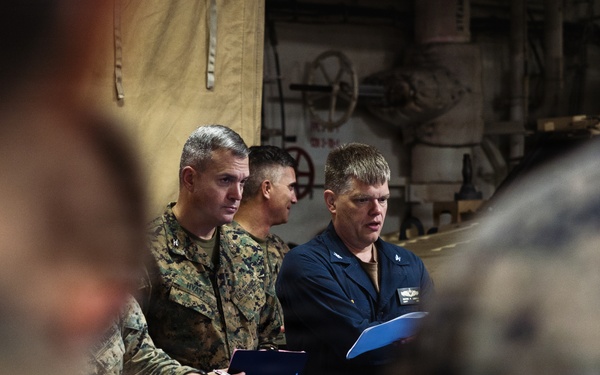11th MEU Marines, Sailors Conduct Concept of Operations Brief