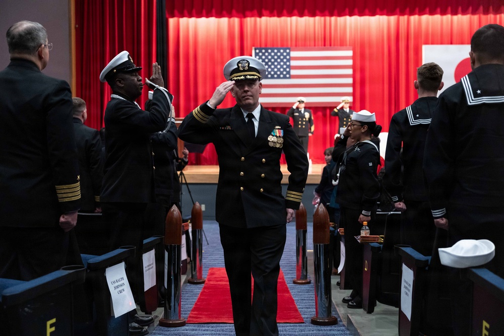 USS Ralph Johnson (DDG 114) Conducts Change of Command Ceremony