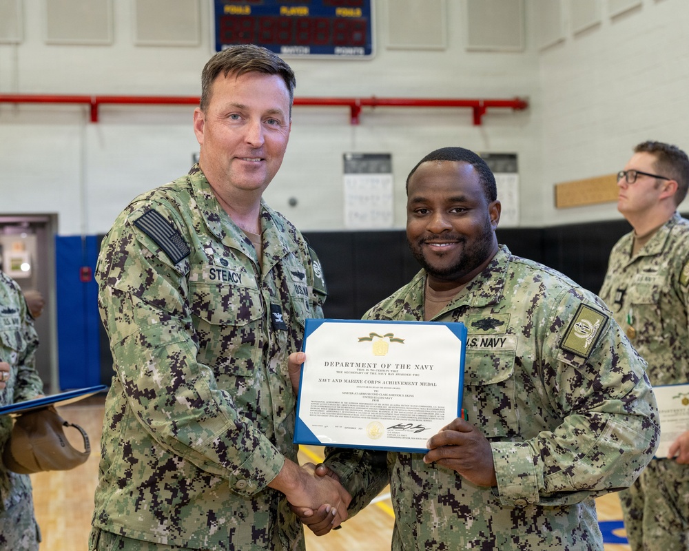 NSA Souda Bay October Awards at Quarters