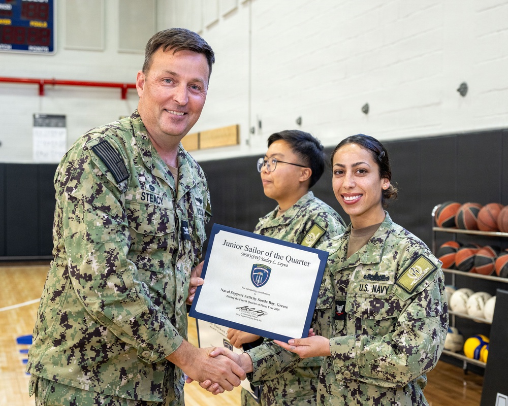 NSA Souda Bay October Awards at Quarters