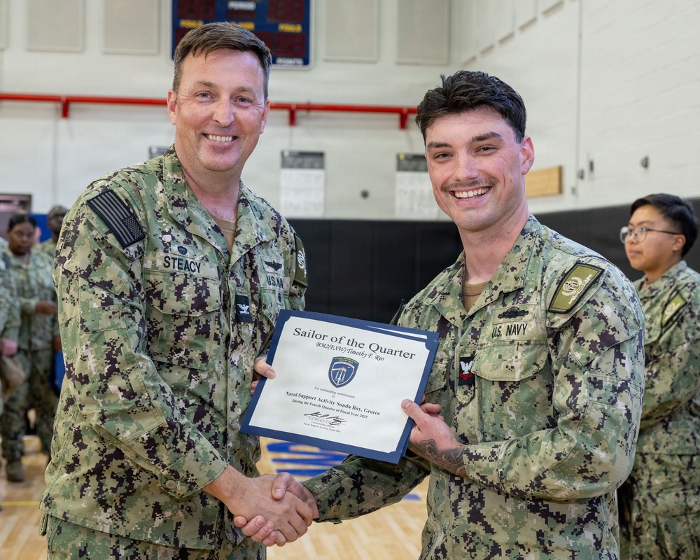 NSA Souda Bay October Awards at Quarters