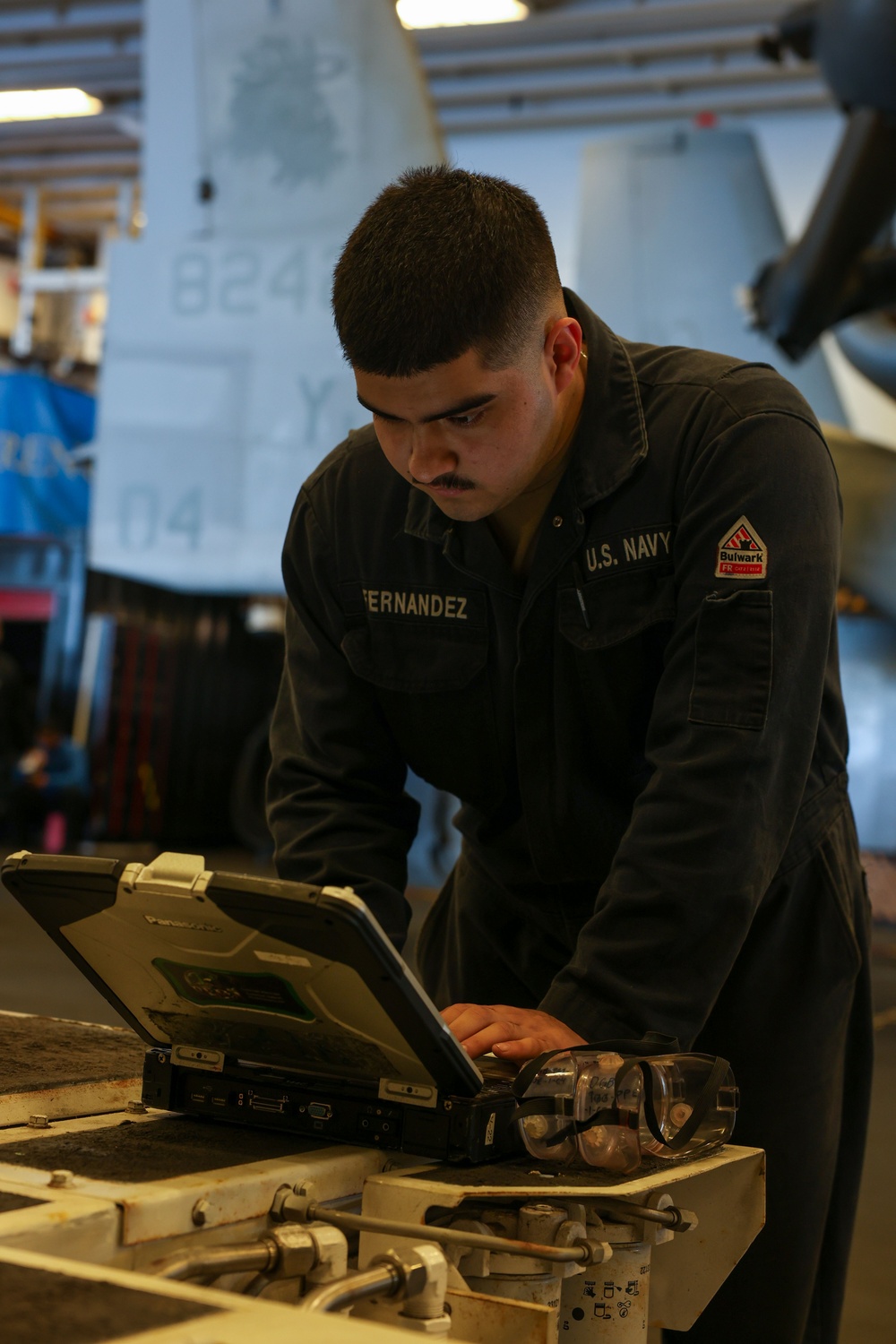 USS Boxer Spotting Dolly Maintenance