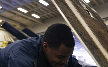 USS Boxer Spotting Dolly Maintenance