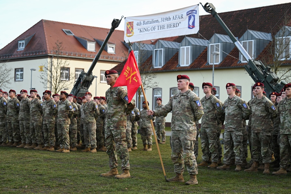 4-319th AFAR, 173rd AB, Change of Responsibility