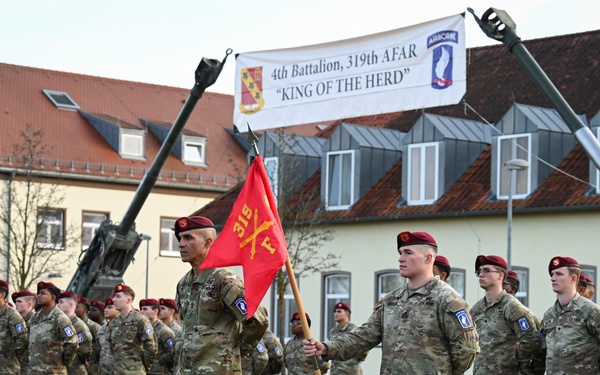 4-319th AFAR, 173rd AB, Change of Responsibility