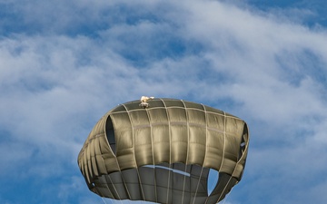 U.S. and Allied paratroopers conduct multinational holiday jump in Italy.