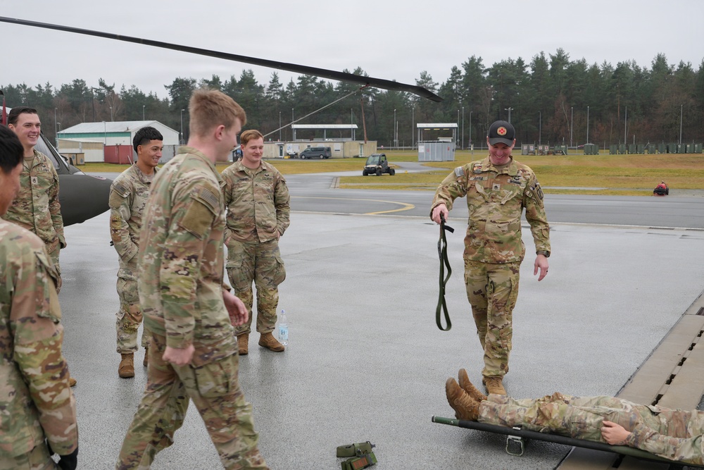 C/1-214th GSAB conducts MEDEVAC training with 101st Airborne Division