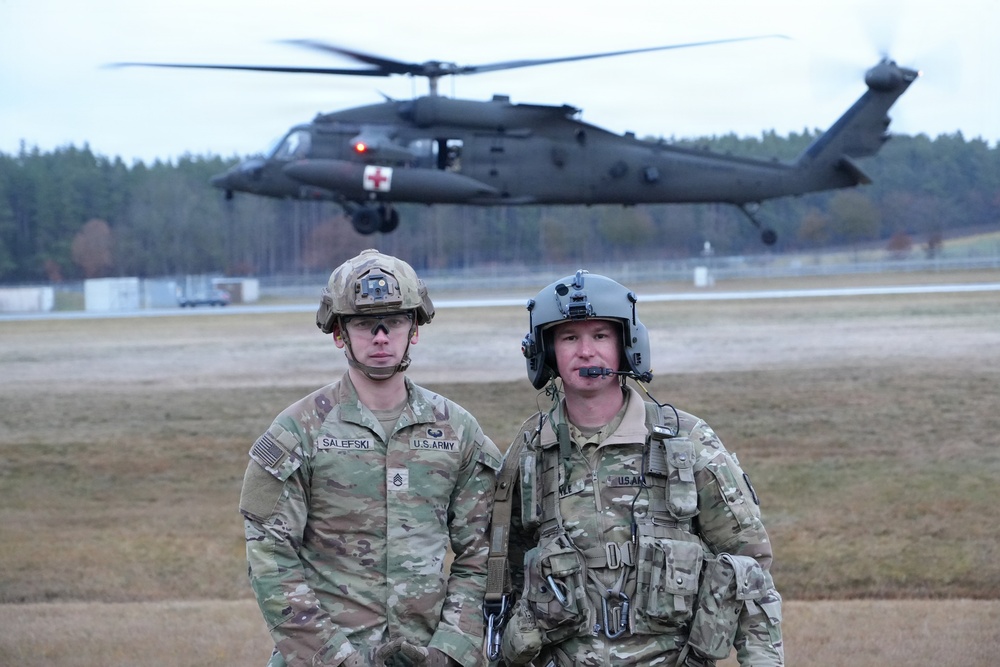 C/1-214th GSAB conducts MEDEVAC training with 101st Airborne Division