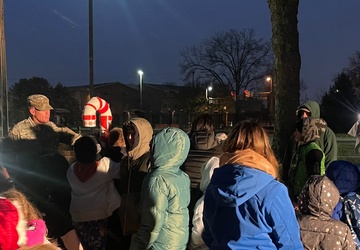 Excitement at Annual Fort Detrick Tree Lighting Ceremony