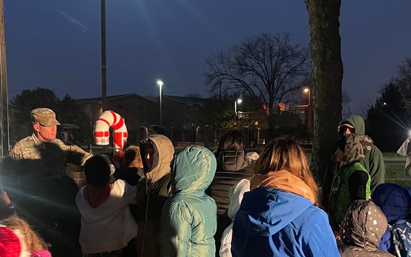 Excitement at Annual Fort Detrick Tree Lighting Ceremony