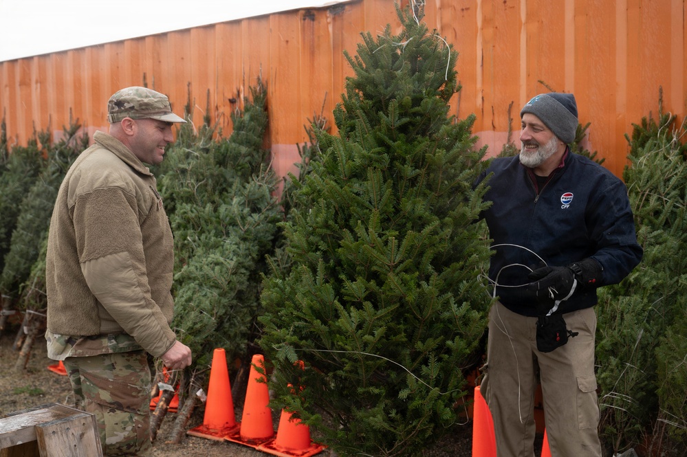 Operation Service donates Christmas trees to veterans on Joint Base Cape Cod