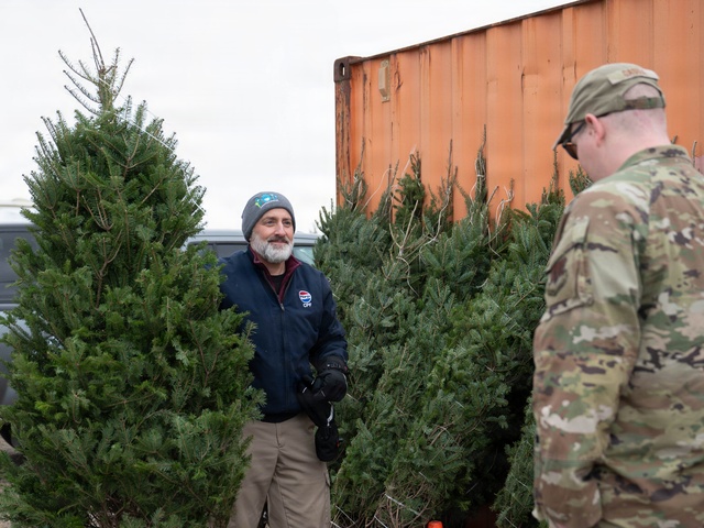 Operation Service donates Christmas trees to veterans on Joint Base Cape Cod