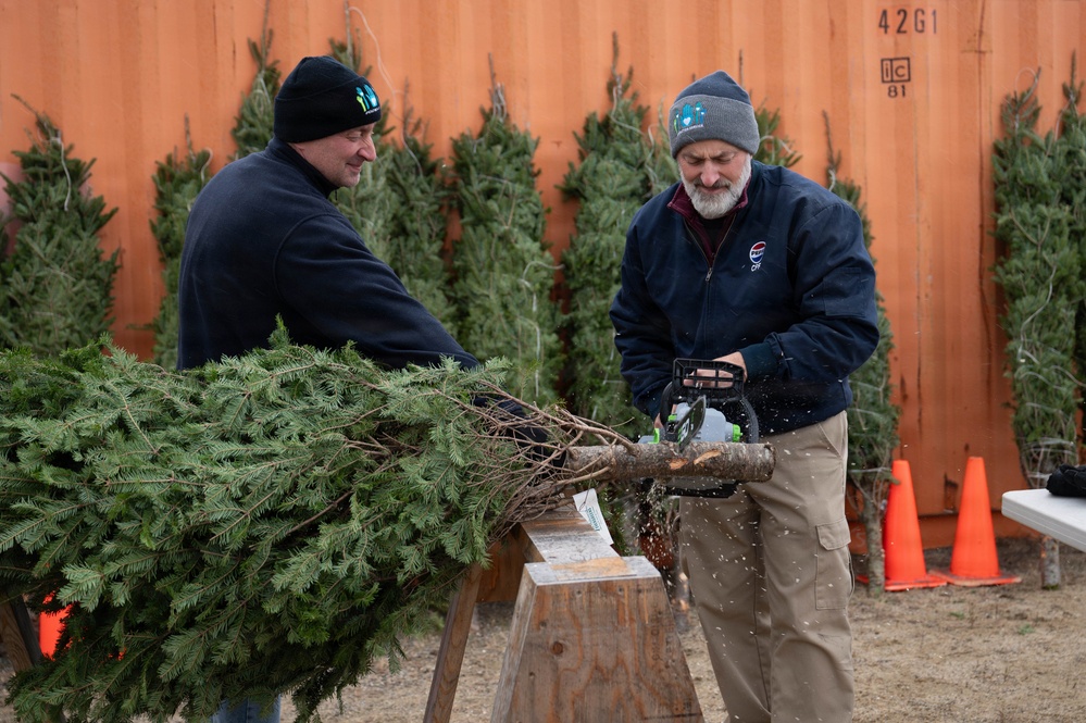 Operation Service donates Christmas trees to veterans on Joint Base Cape Cod