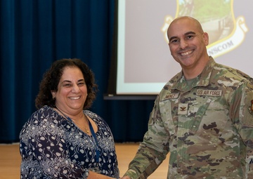 Installation commander recognizes Hanscom School employees