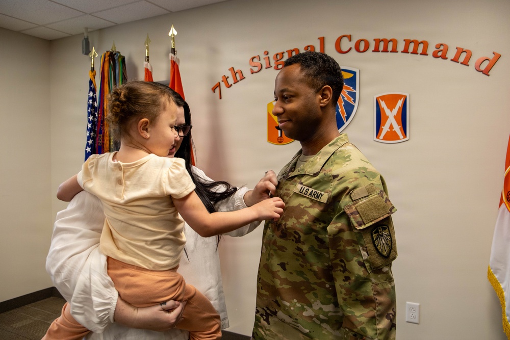 Staff Sgt. Ahmad Robinson promotion ceremony