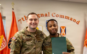 Staff Sgt. Ahmad Robinson promotion ceremony