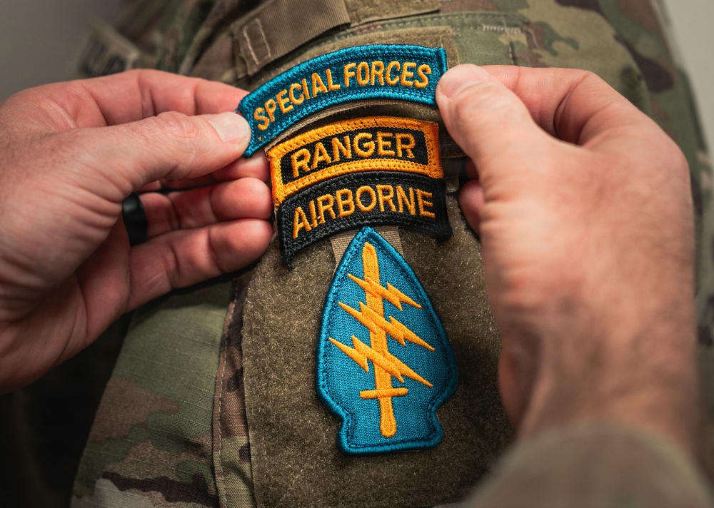 Special Forces Tab Awarded to U.S. Army Green Beret