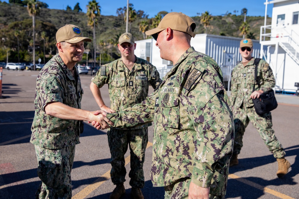 Rear Adm. Cavanaugh visits Naval Base Point Loma