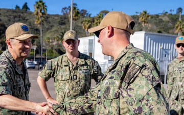 Rear Adm. Cavanaugh visits Naval Base Point Loma