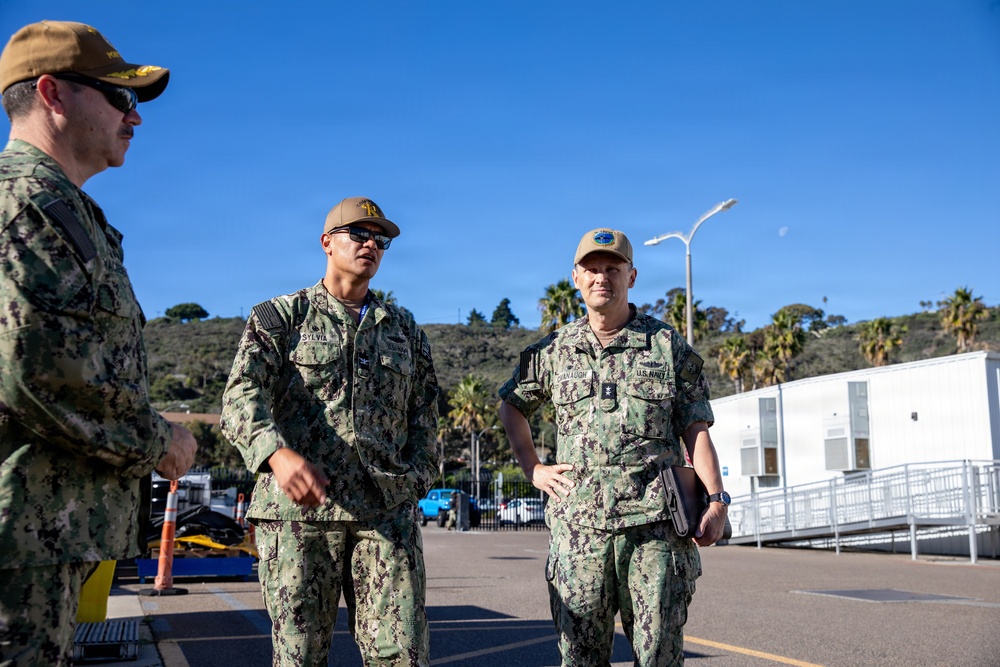 Rear Adm. Cavanaugh visits Naval Base Point Loma
