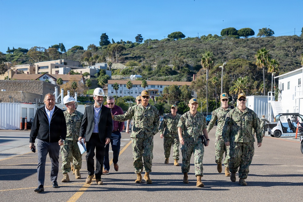 Rear Adm. Cavanaugh visits Naval Base Point Loma